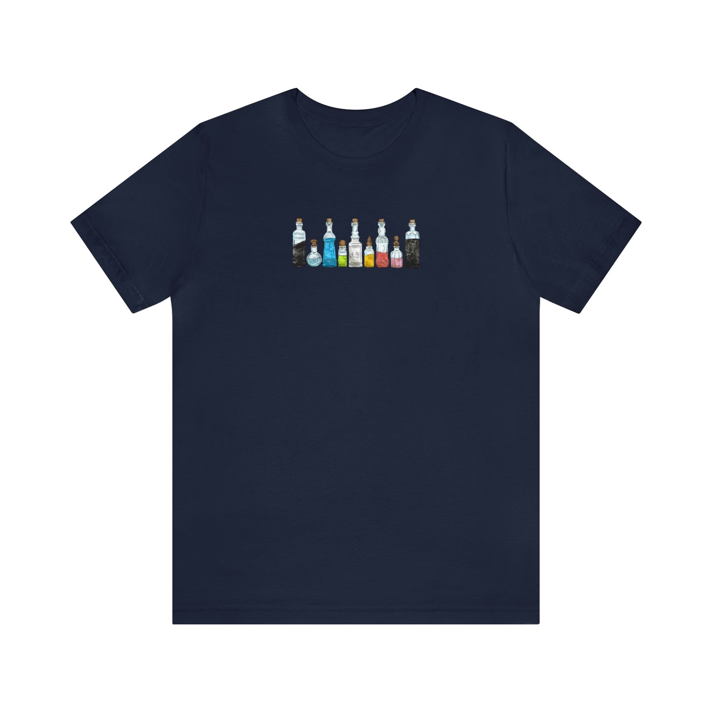 Queer Pride Flag Potion Bottles - Unisex T-Shirt