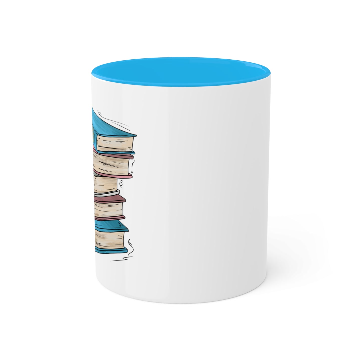 Transgender Pride Flag Old Books - Mug