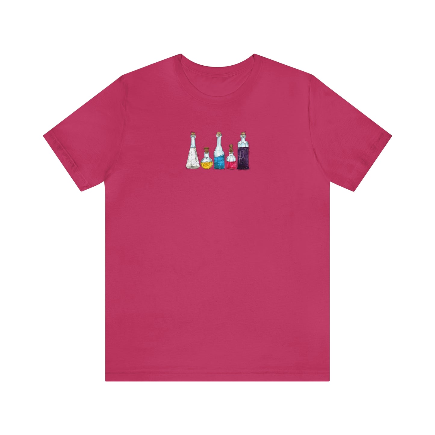 Polyamorous Pride Flag Potion Bottles - Unisex T-Shirt