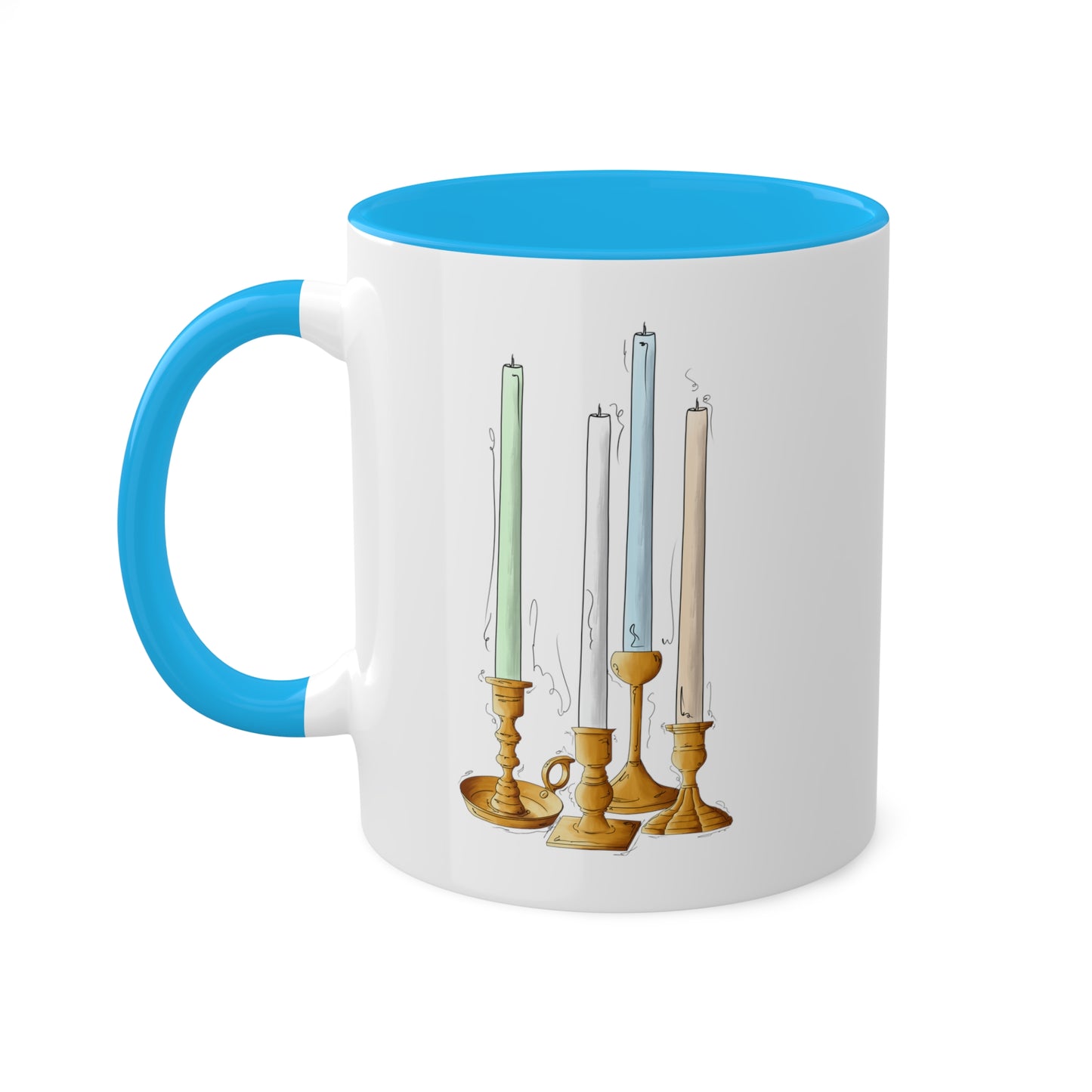 Unlabeled Pride Flag Candlesticks - Mug