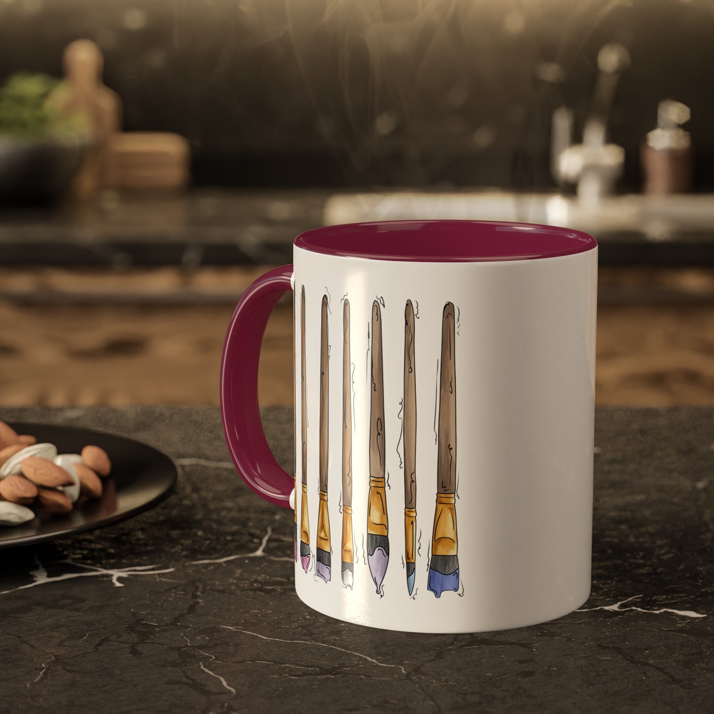 Bigender Pride Flag Paint Brushes - Mug