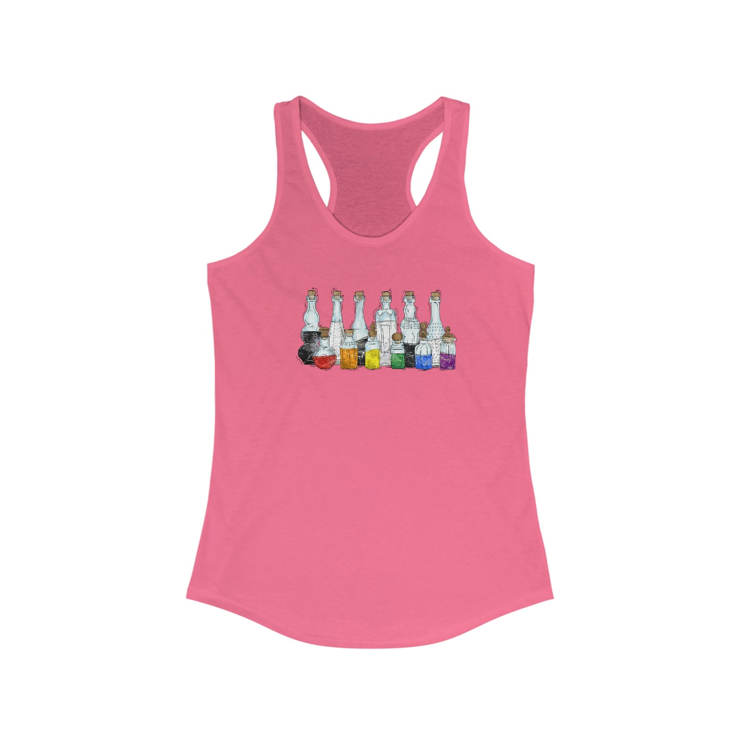 Straight Ally Pride Potion Bottles - Womens Tank Top