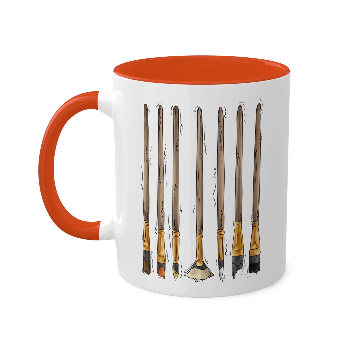 Bear Pride Flag Paint Brushes - Mug