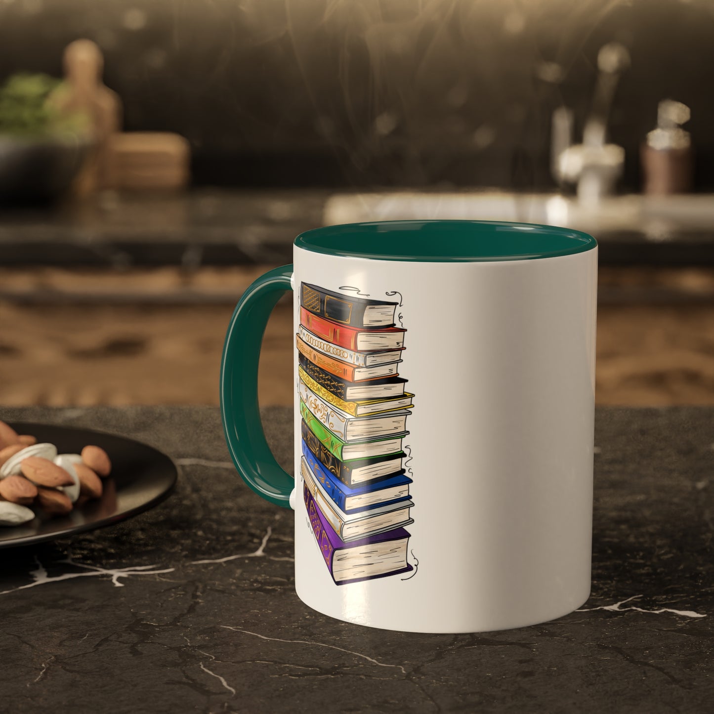 Straight Ally Pride Flag Old Books - Mug