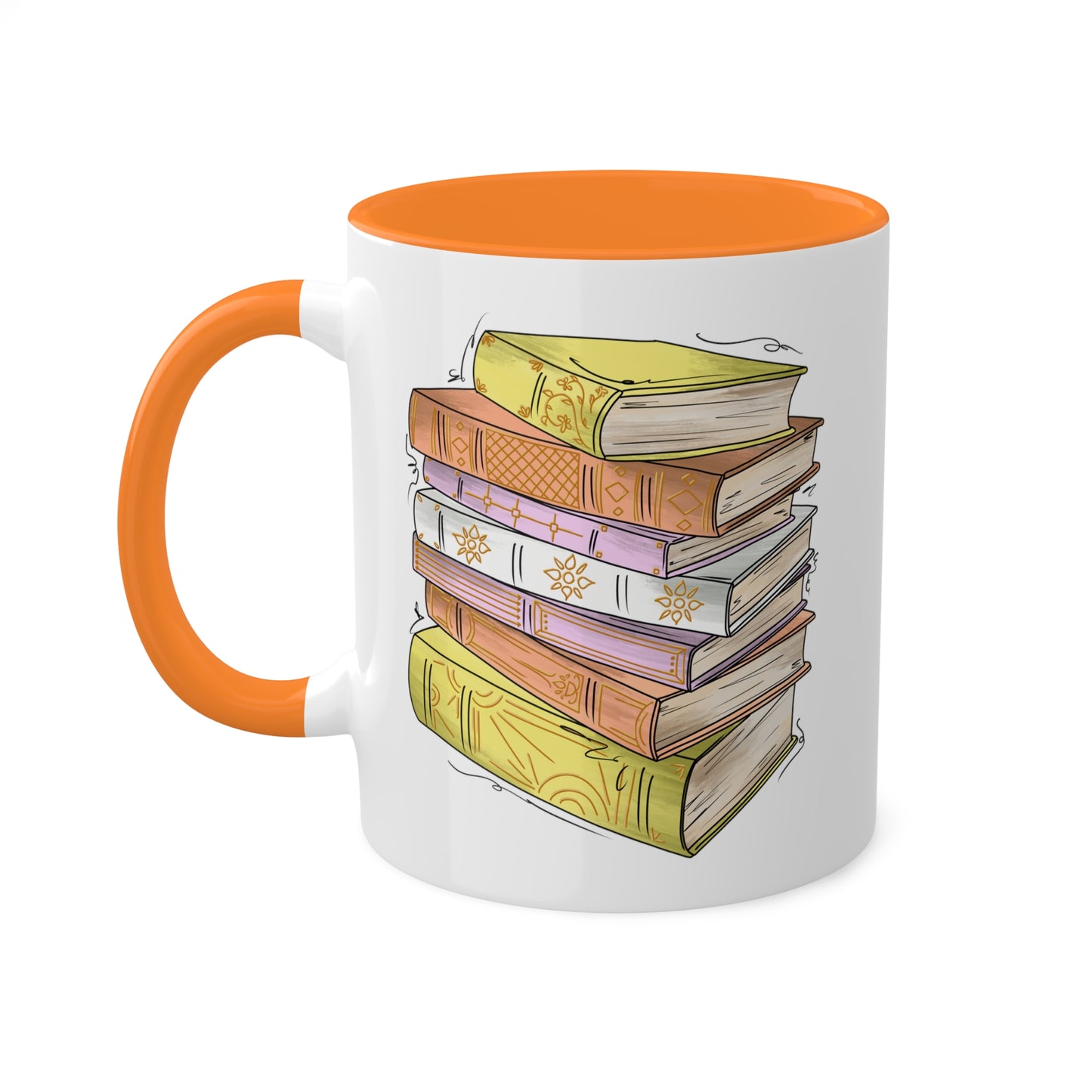 Pangender Pride Flag Old Books - Mug