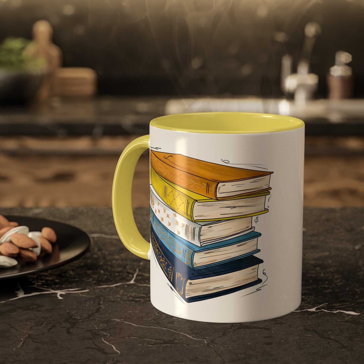 Aroace Pride Flag Old Books - Mug