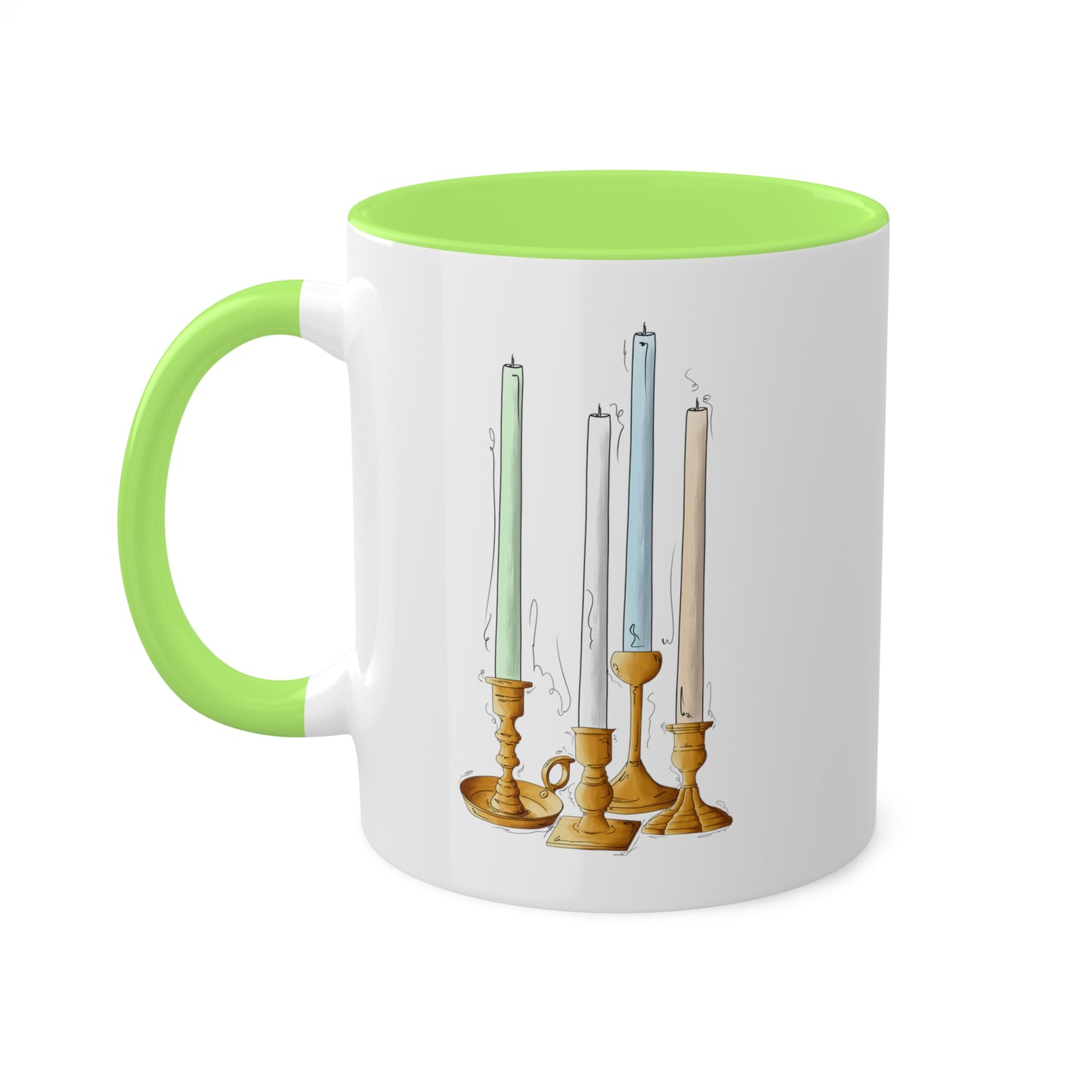 Unlabeled Pride Flag Candlesticks - Mug
