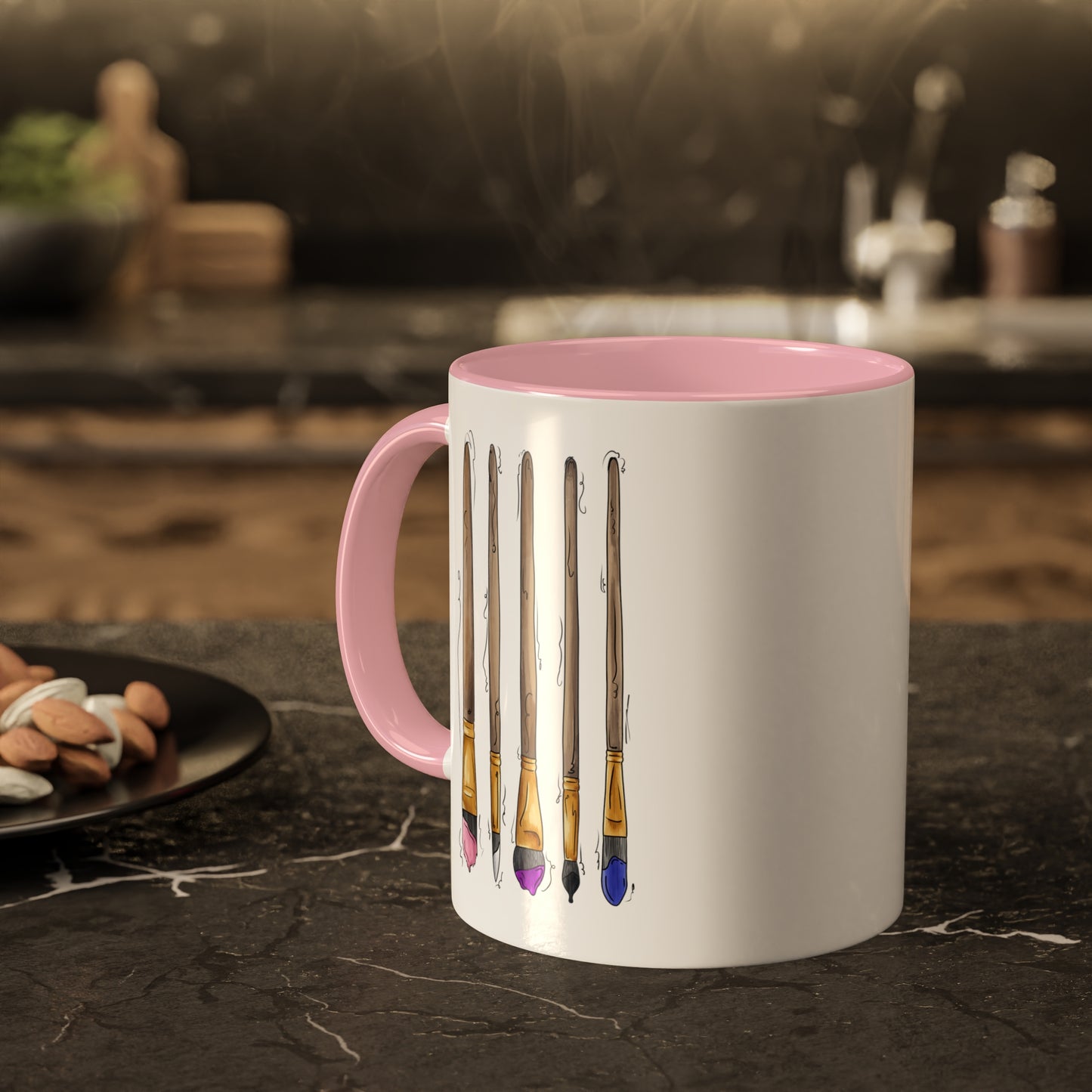 Genderfluid Pride Flag Paint Brushes - Mug