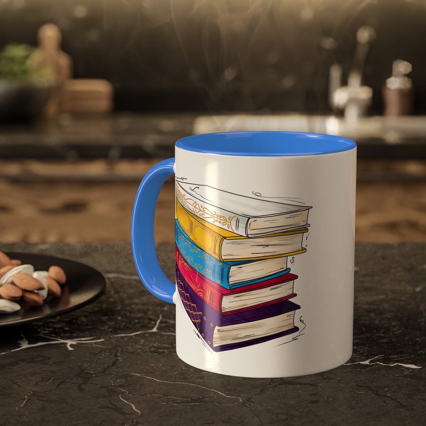 Polyamorous Pride Flag Old Books - Mug