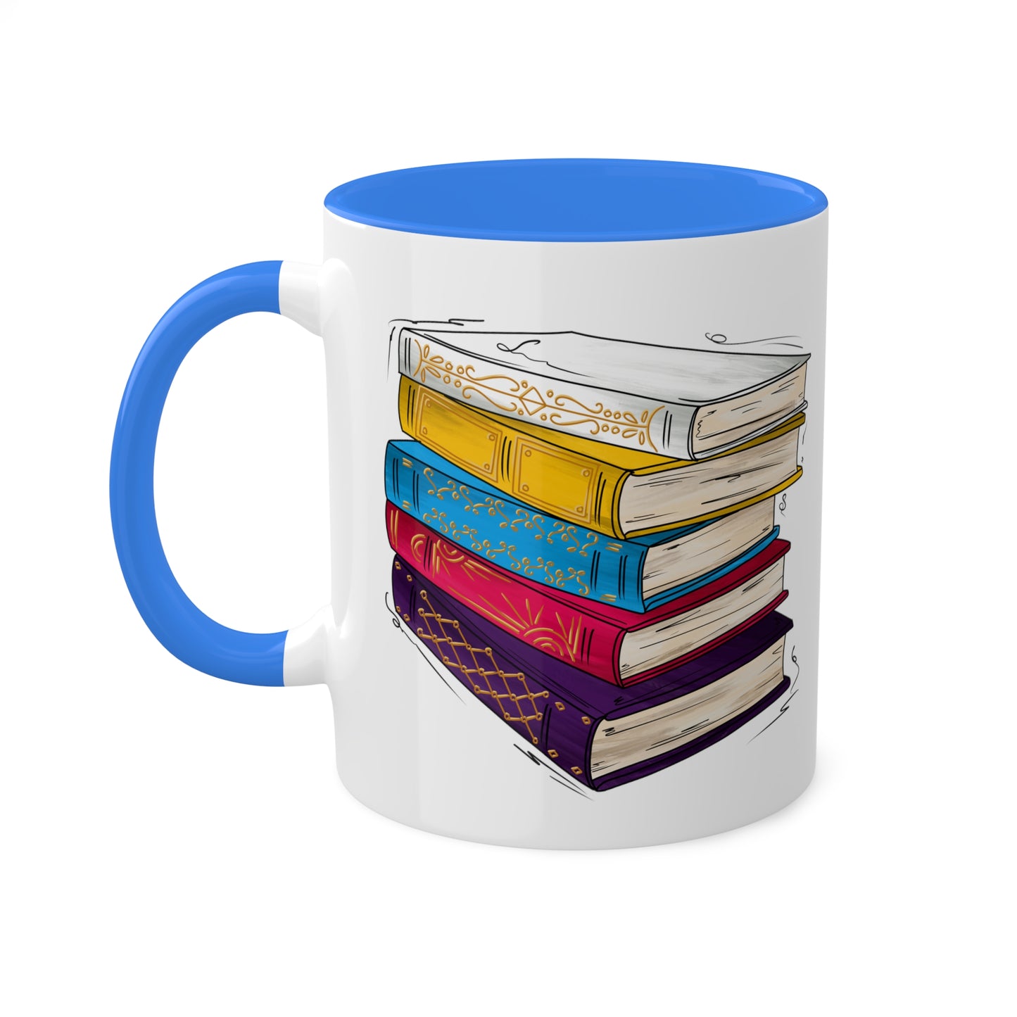Polyamorous Pride Flag Old Books - Mug
