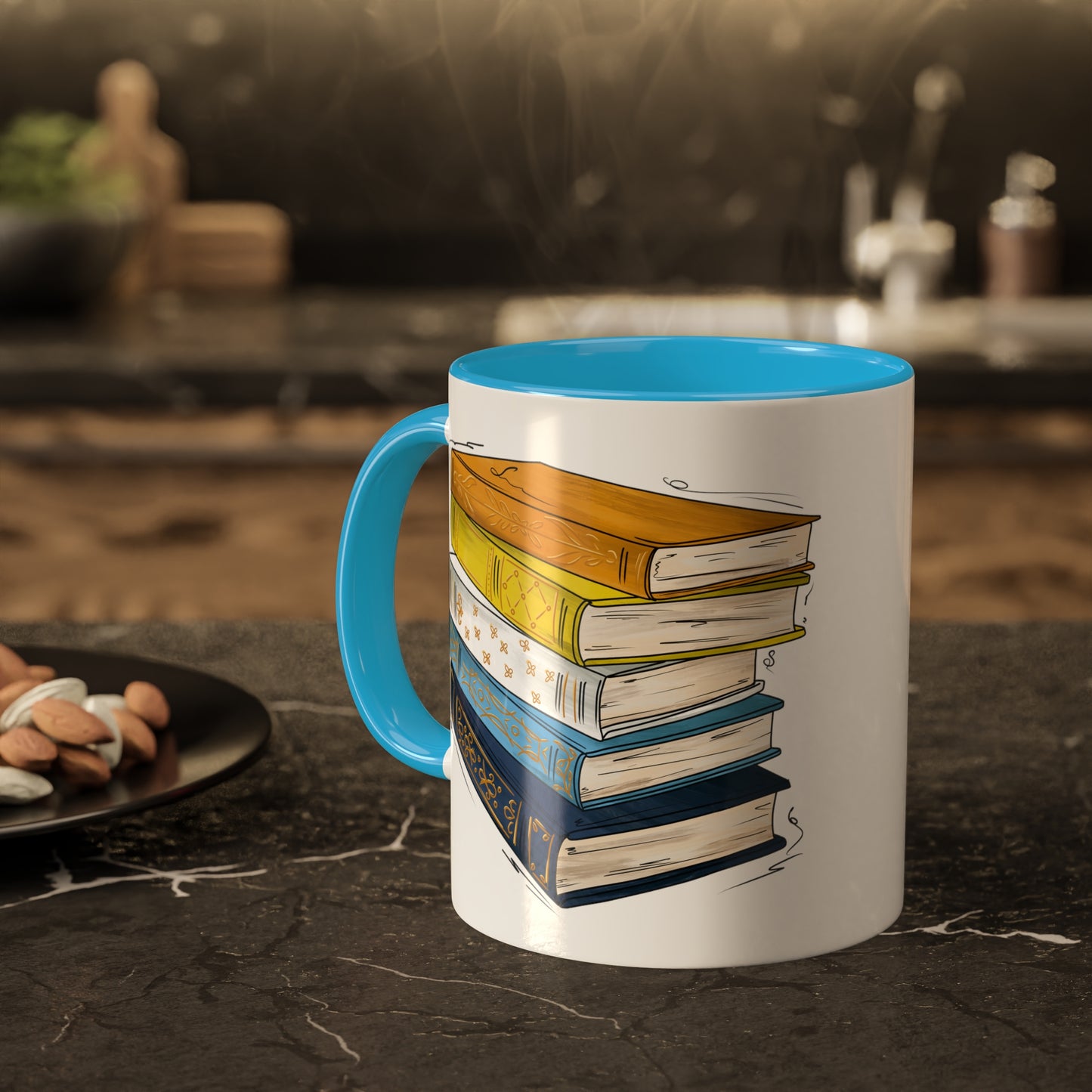 Aroace Pride Flag Old Books - Mug
