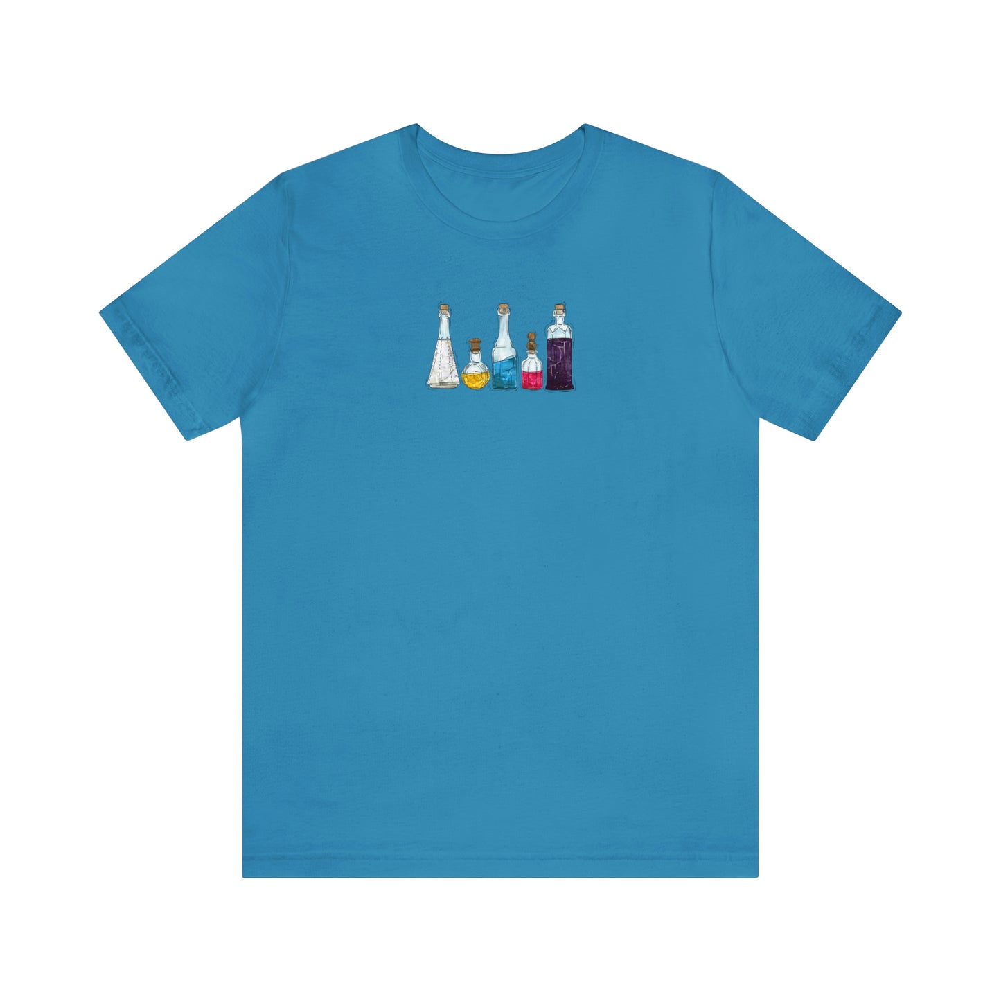Polyamorous Pride Flag Potion Bottles - Unisex T-Shirt