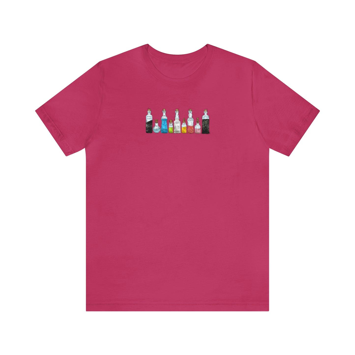 Queer Pride Flag Potion Bottles - Unisex T-Shirt