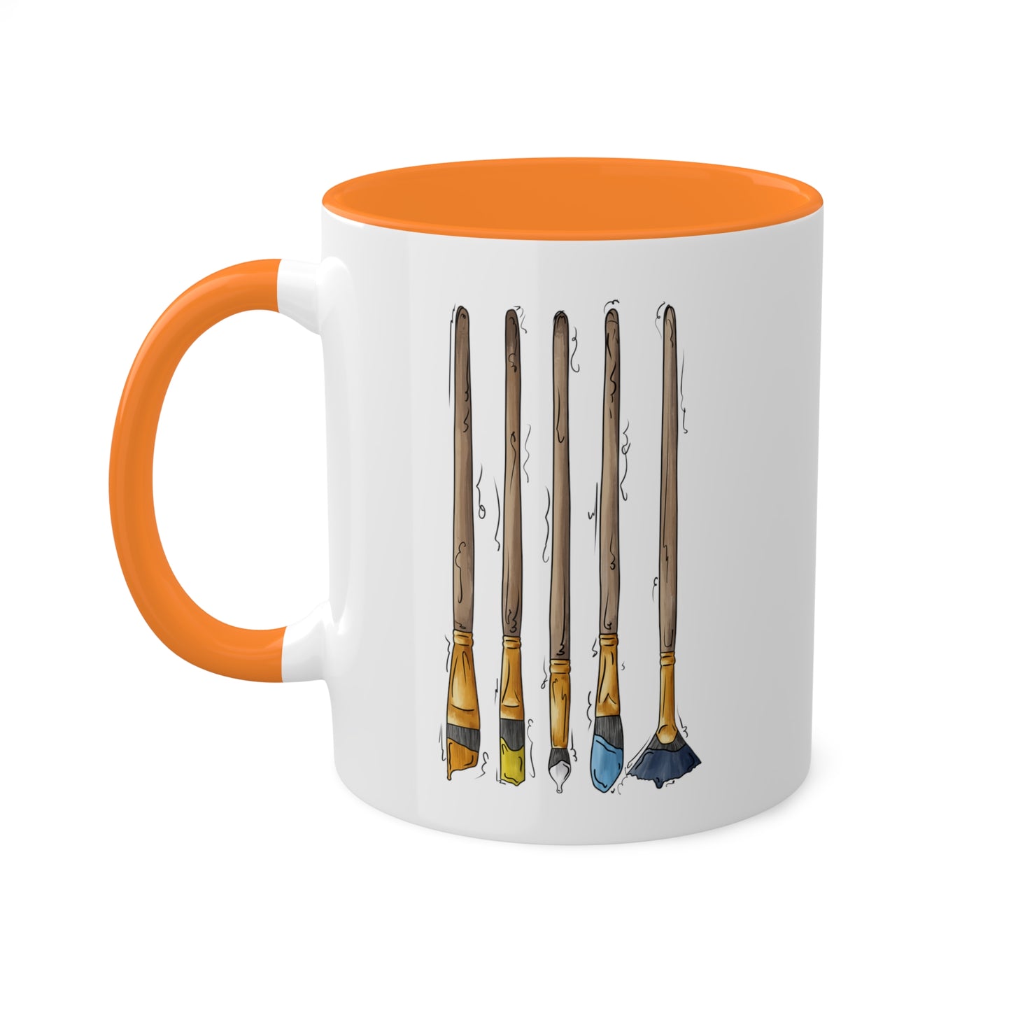 Aroace Pride Flag Paint Brushes - Mug