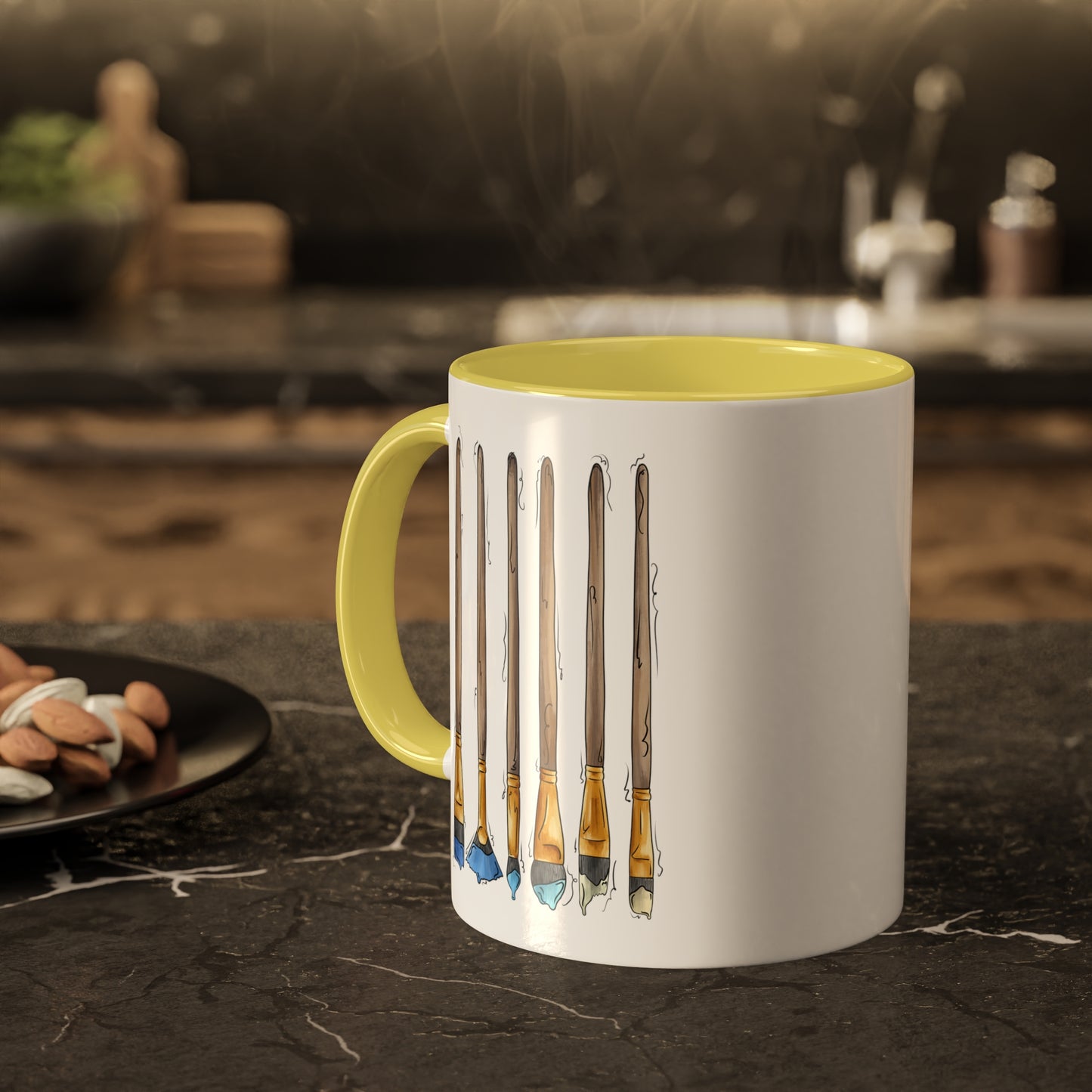 Uranic Pride Flag Paint Brushes - Mug