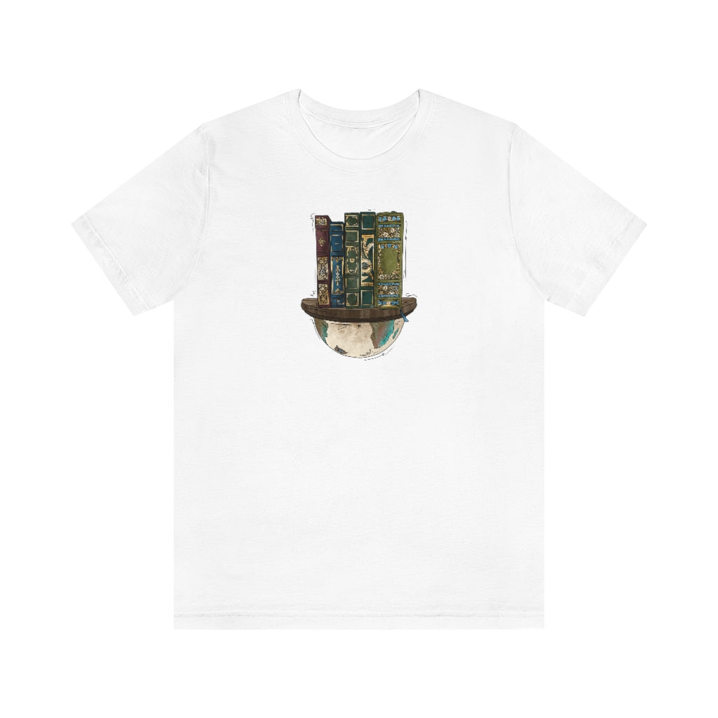Globe and Vintage Books - Unisex T-Shirt