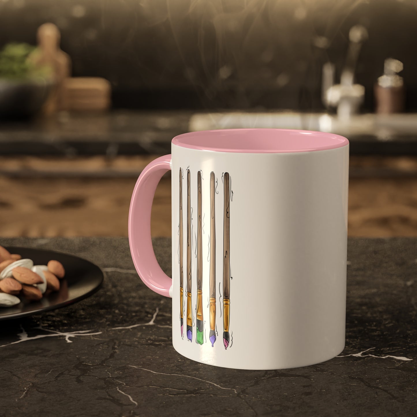 Trigender Pride Flag Paint Brushes - Mug