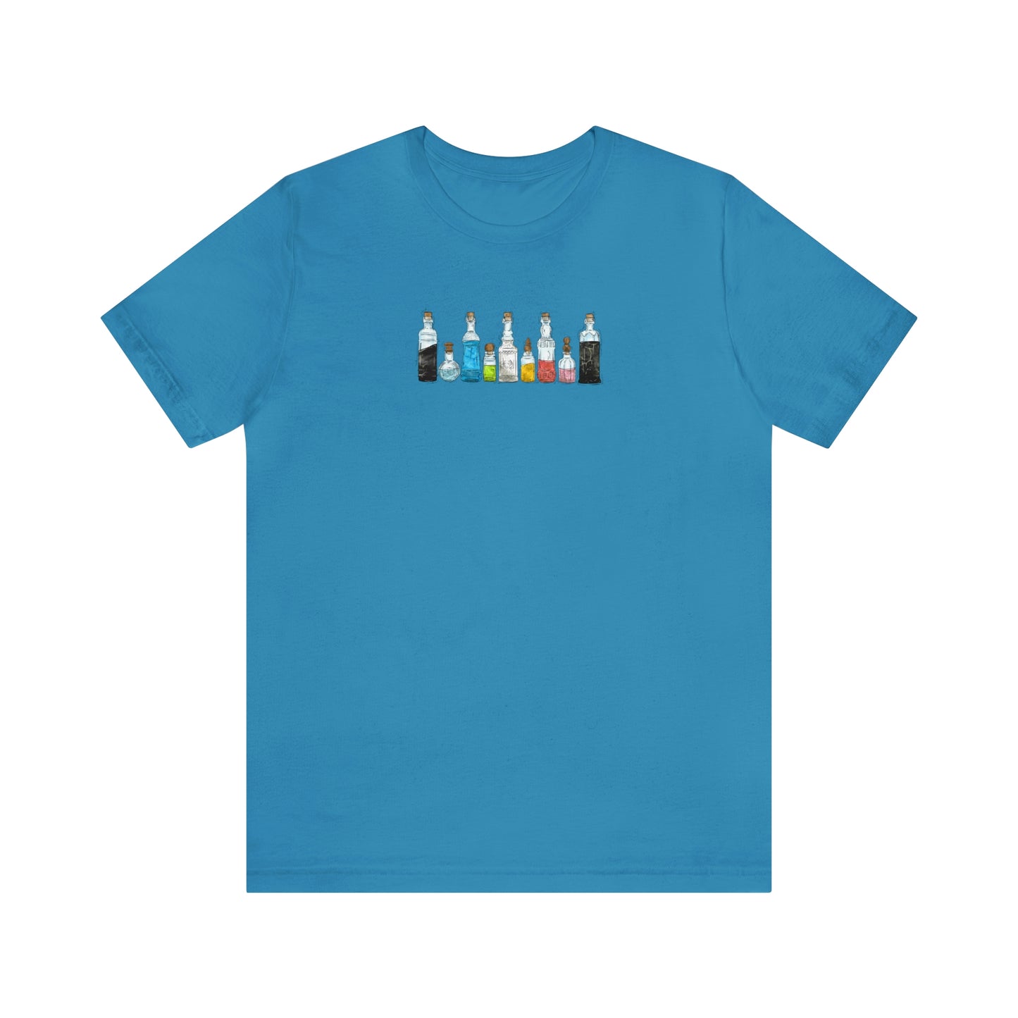 Queer Pride Flag Potion Bottles - Unisex T-Shirt