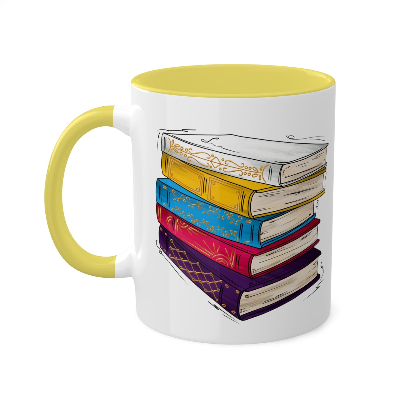 Polyamorous Pride Flag Old Books - Mug