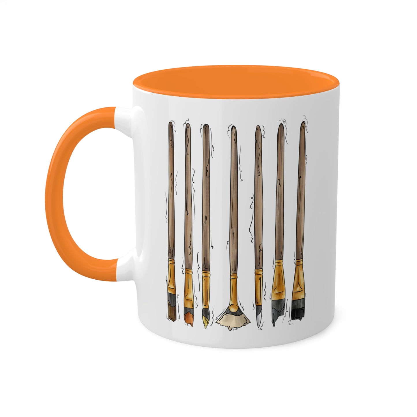 Bear Pride Flag Paint Brushes - Mug