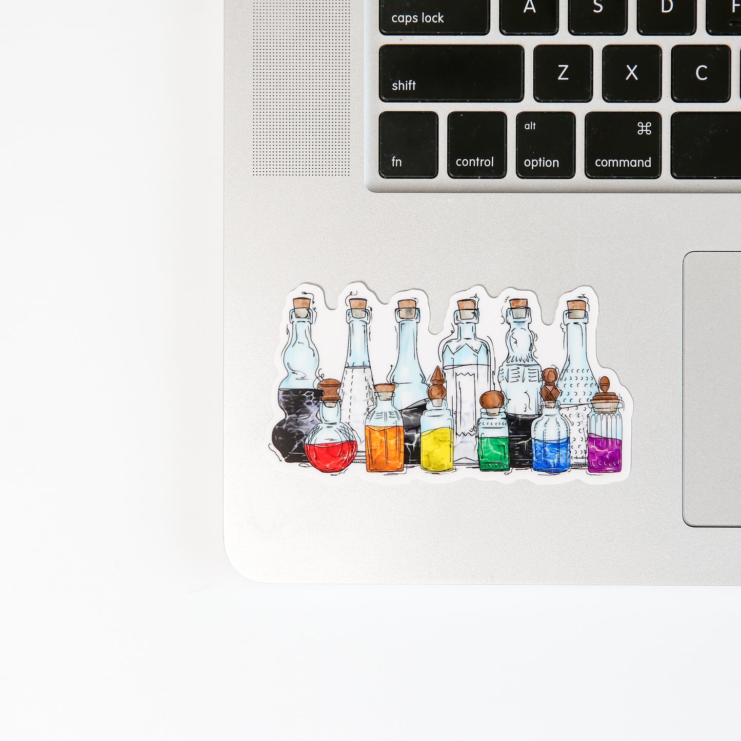 Straight Ally Pride Potion Bottles - Sticker