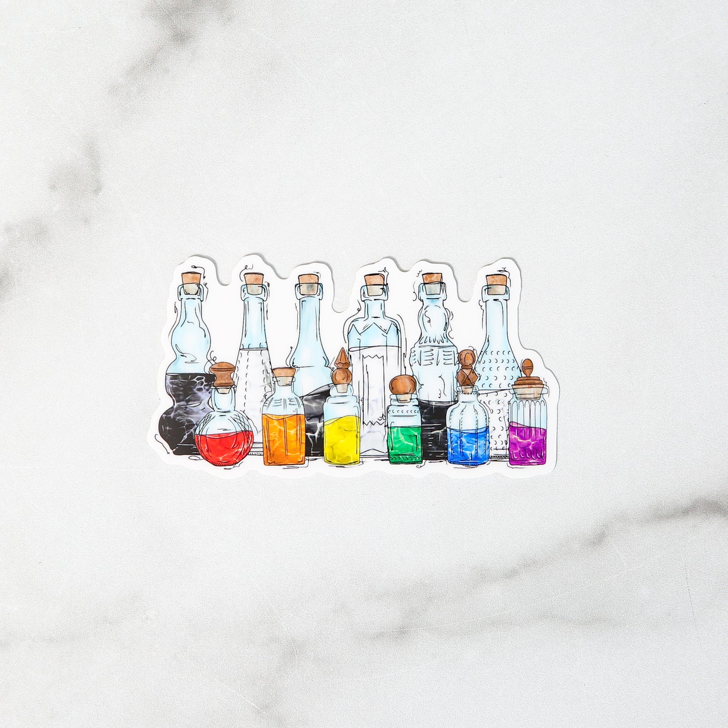 Straight Ally Pride Potion Bottles - Sticker