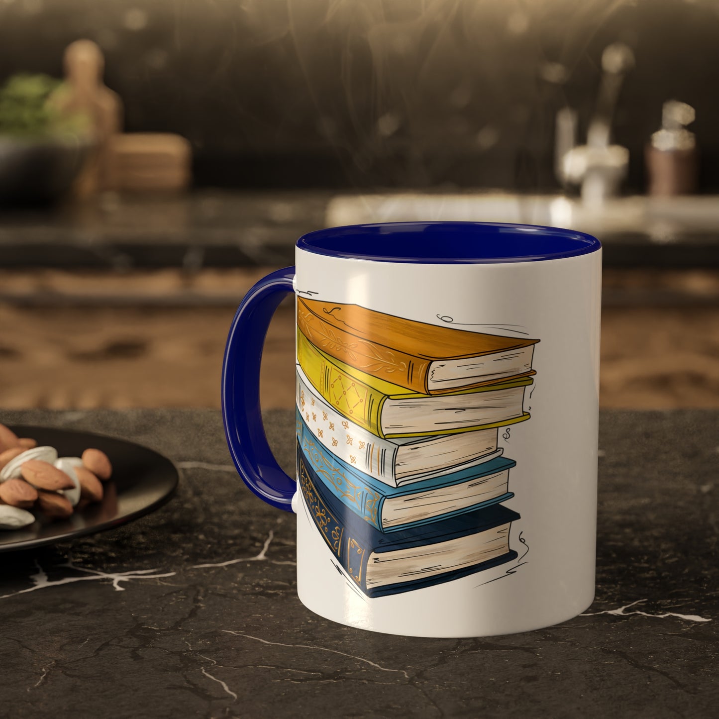 Aroace Pride Flag Old Books - Mug