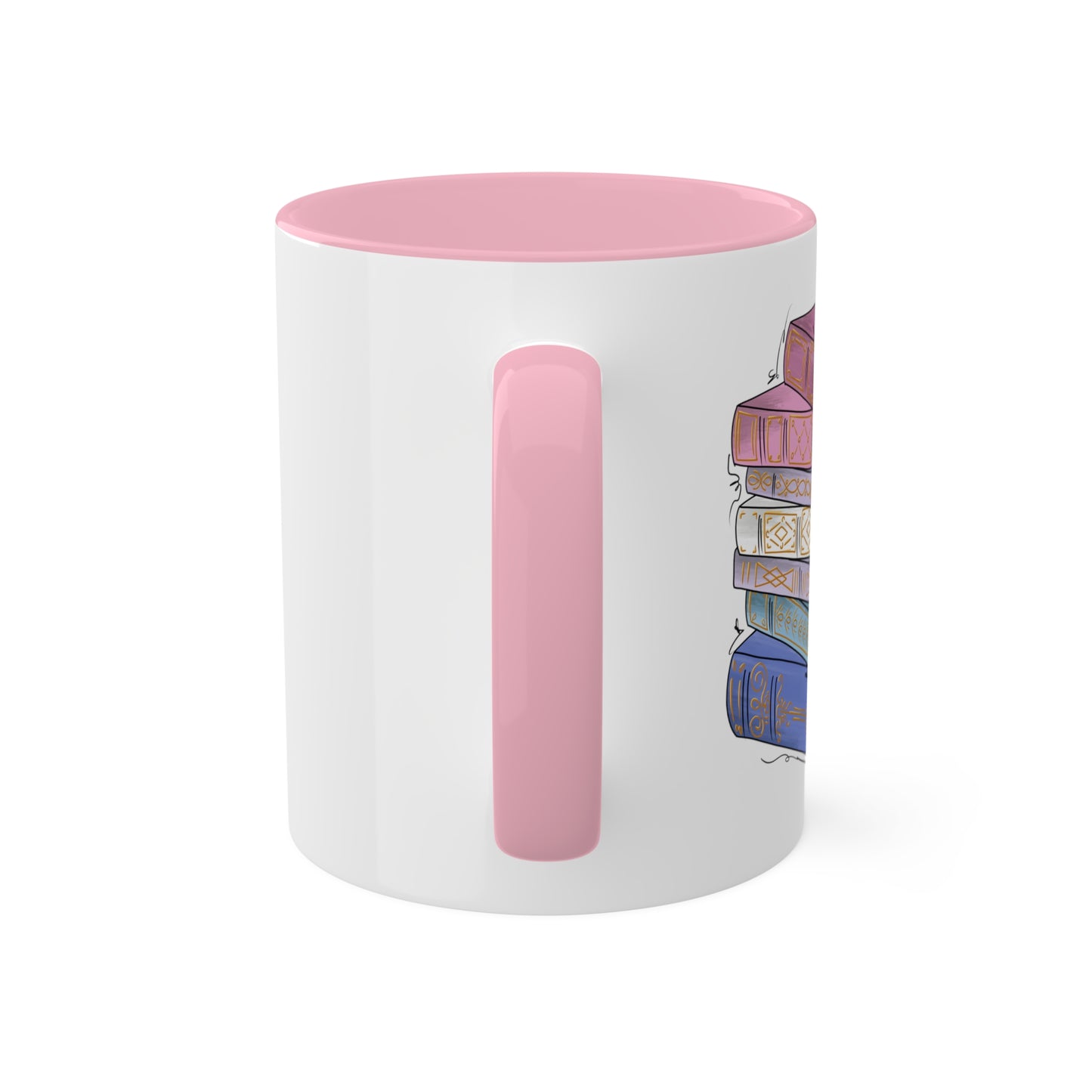 Bigender Pride Flag Old Books - Mug
