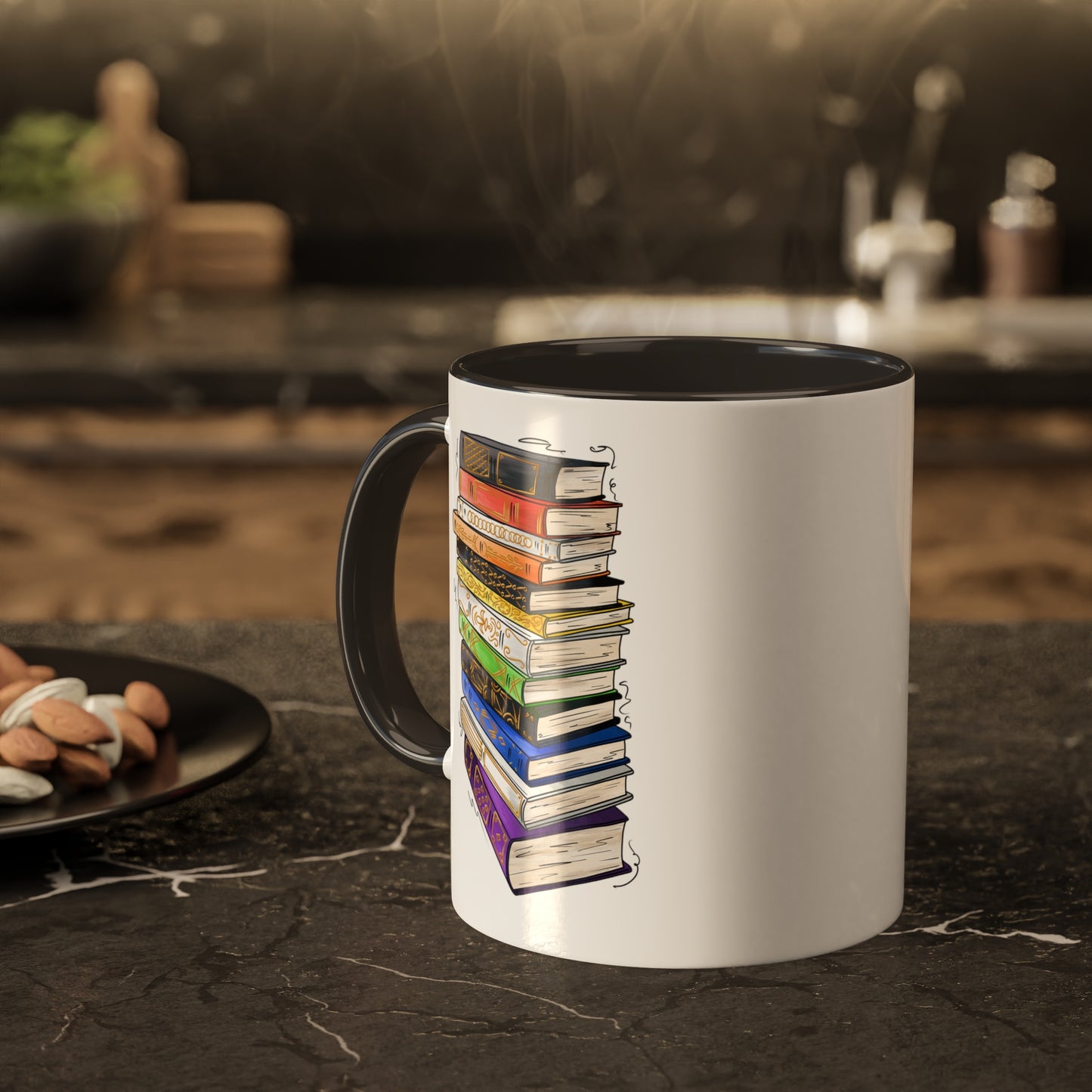 Straight Ally Pride Flag Old Books - Mug