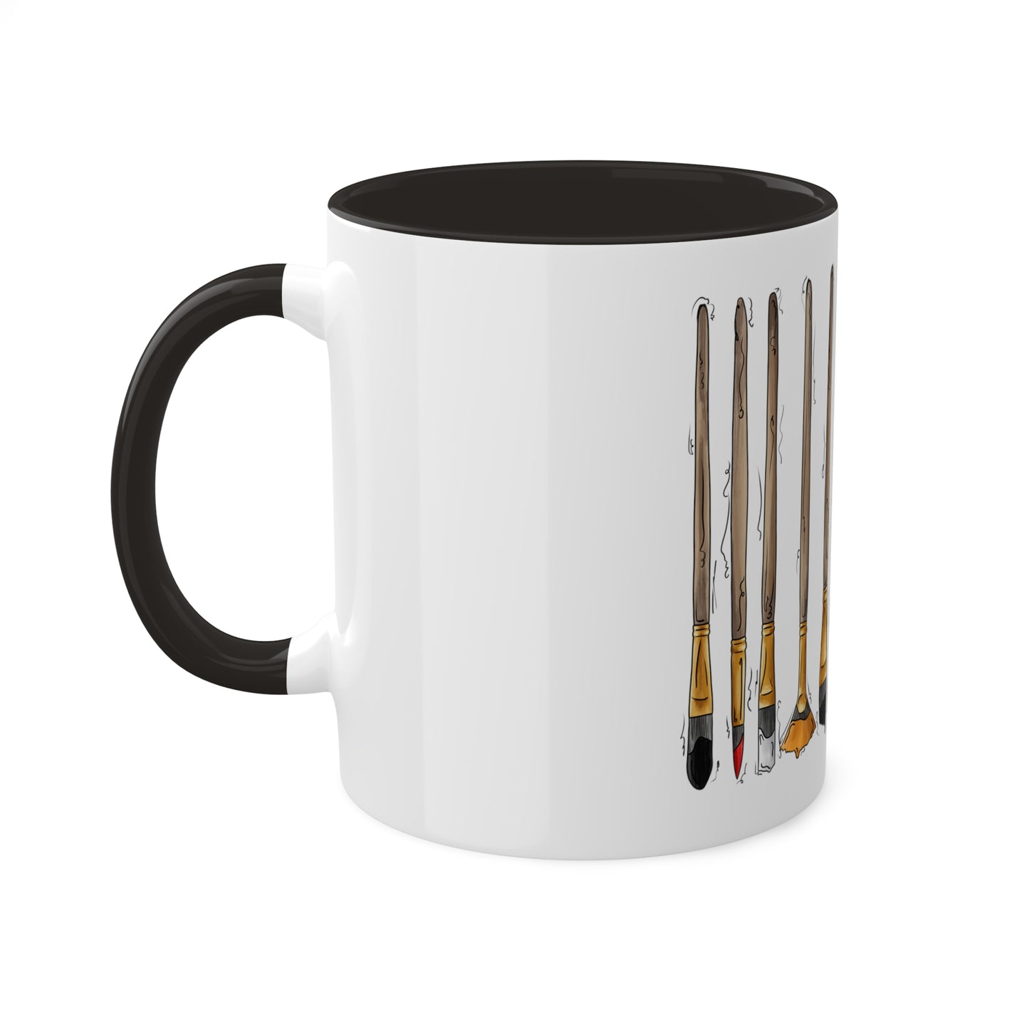 Straight Ally Pride Flag Paint Brushes - Mug