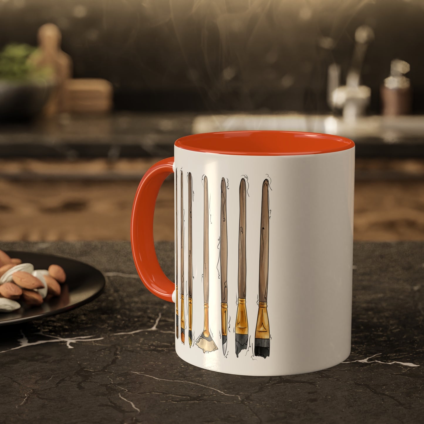Bear Pride Flag Paint Brushes - Mug