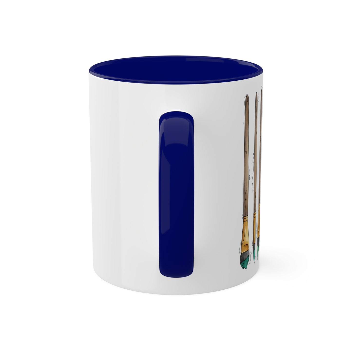 Gay Male MLM Pride Flag Paint Brushes - Mug