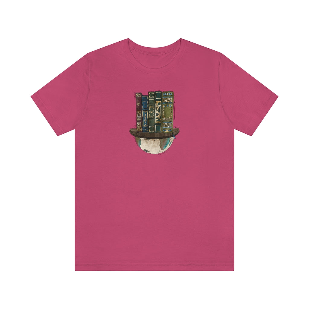 Globe and Vintage Books - Unisex T-Shirt