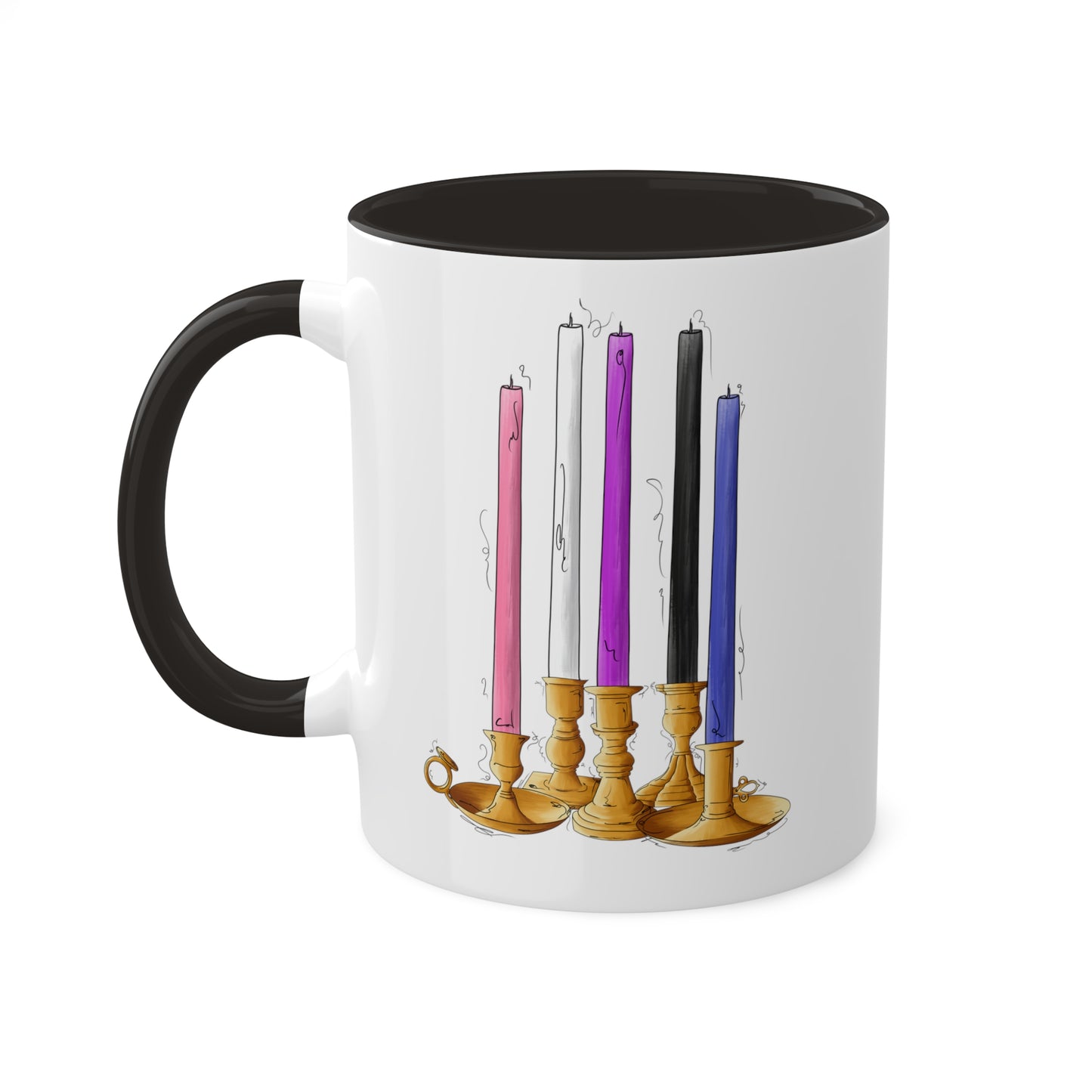 Genderfluid Pride Flag Candlesticks - Mug