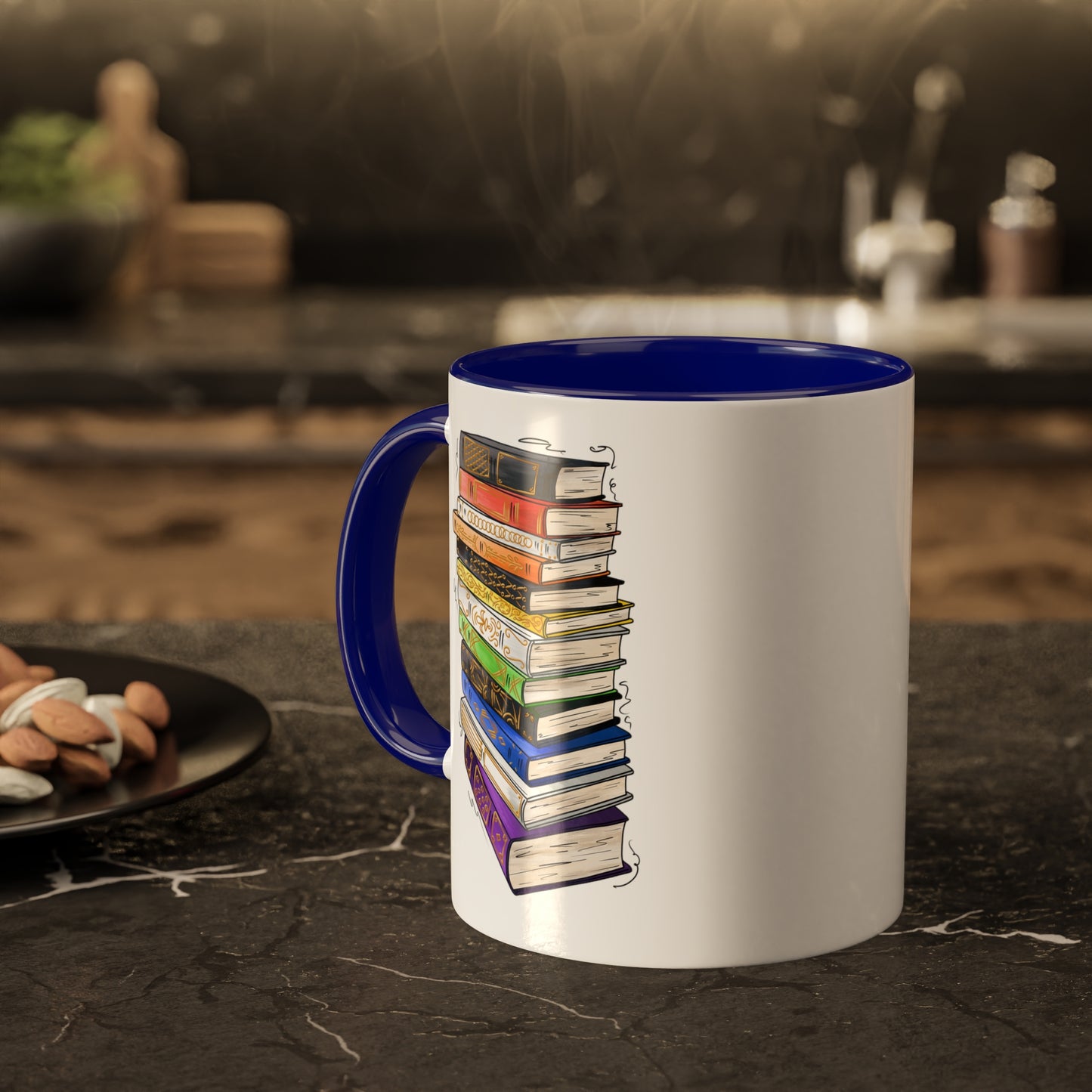 Straight Ally Pride Flag Old Books - Mug