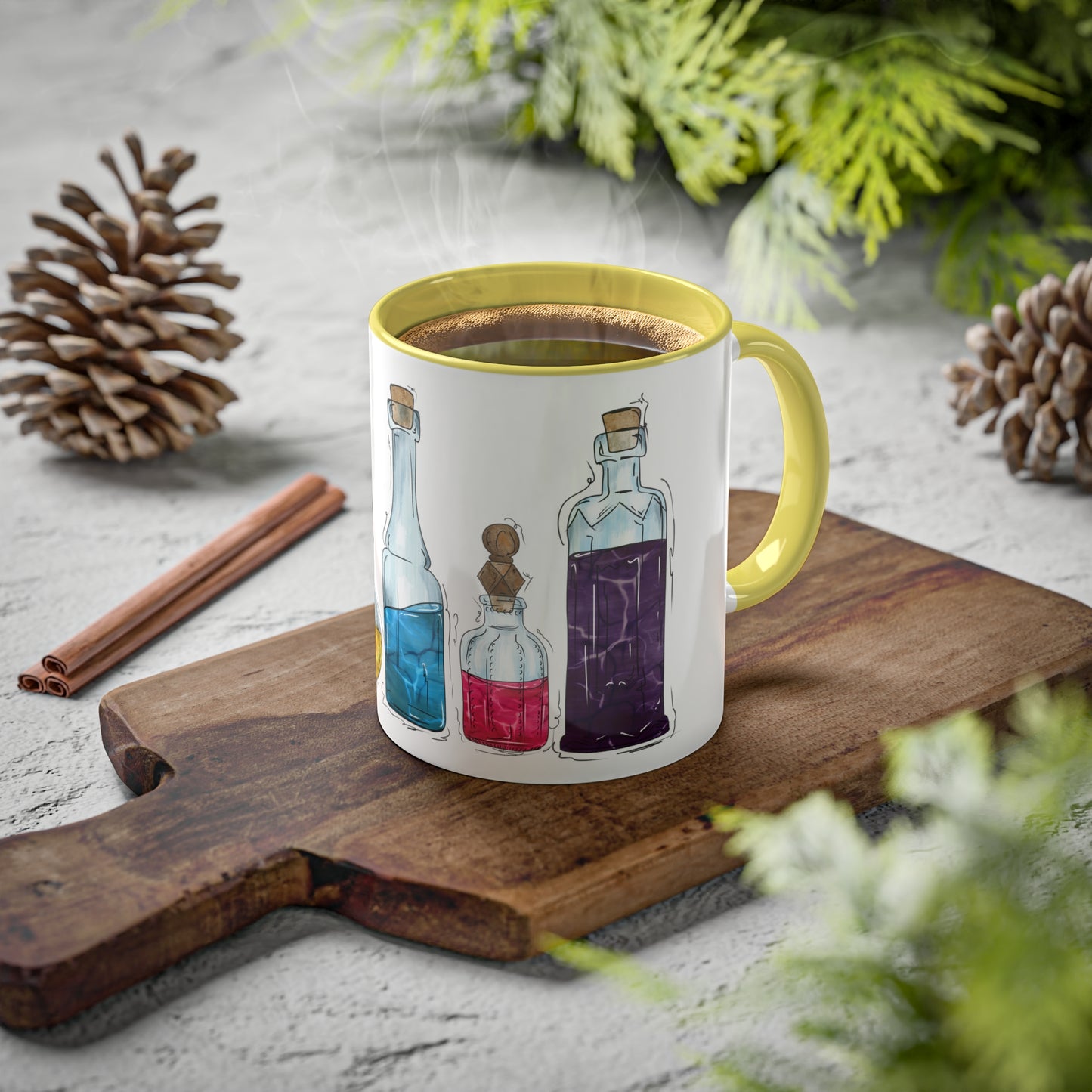 Polyamorous Pride Flag Potion Bottles - Mug