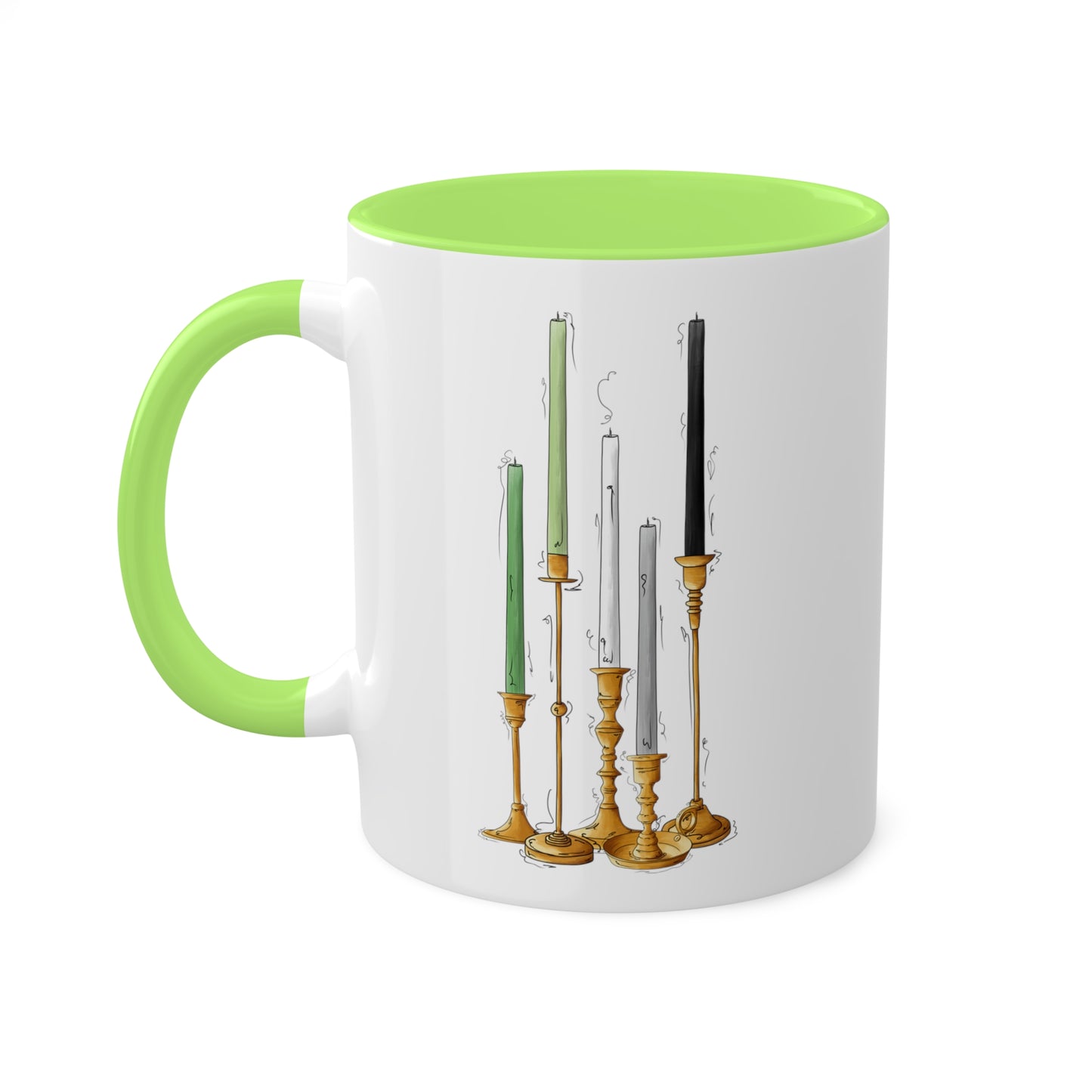 Aromantic Pride Flag Candlesticks - Mug