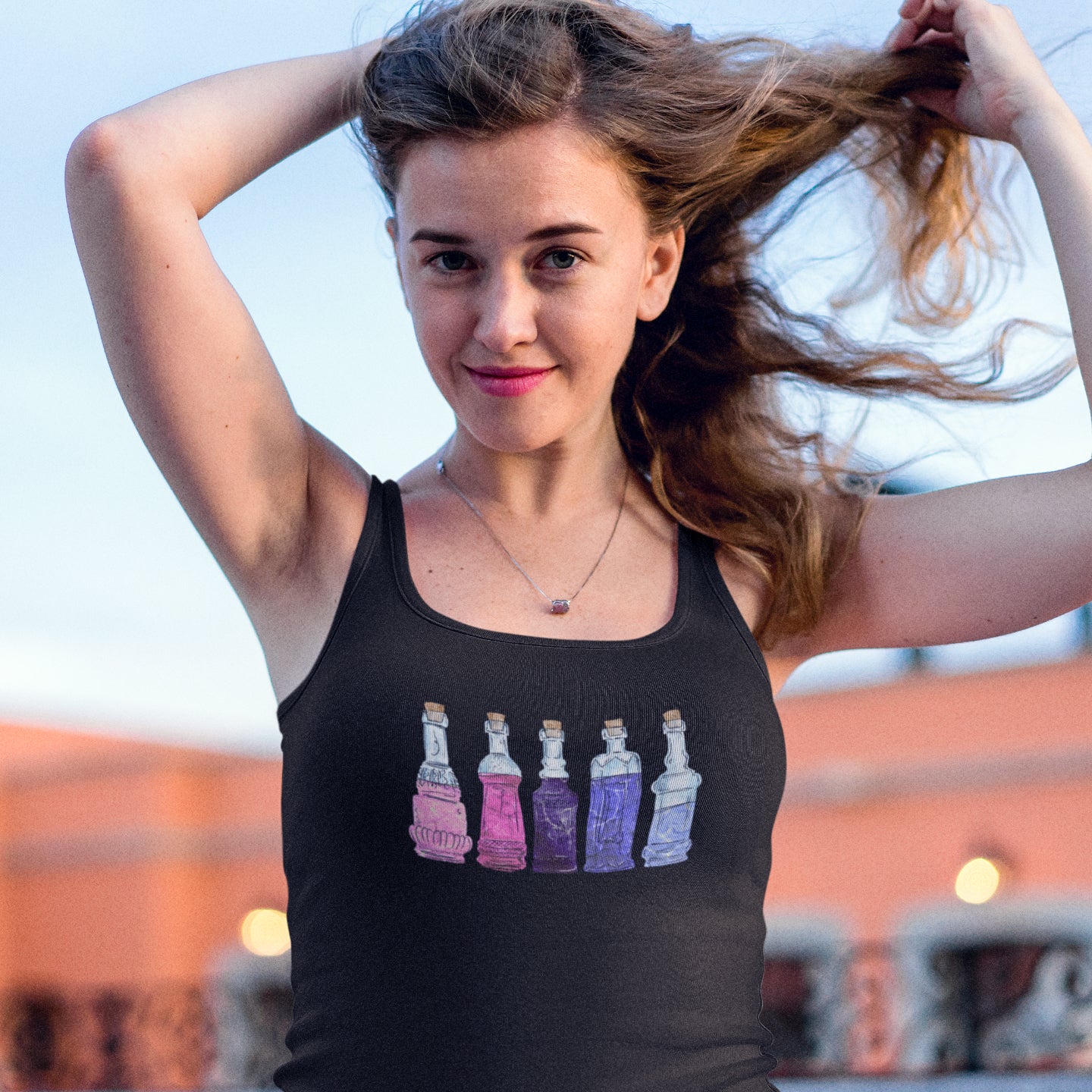 Omnisexual Pride Potion Bottles - Womens Tank Top
