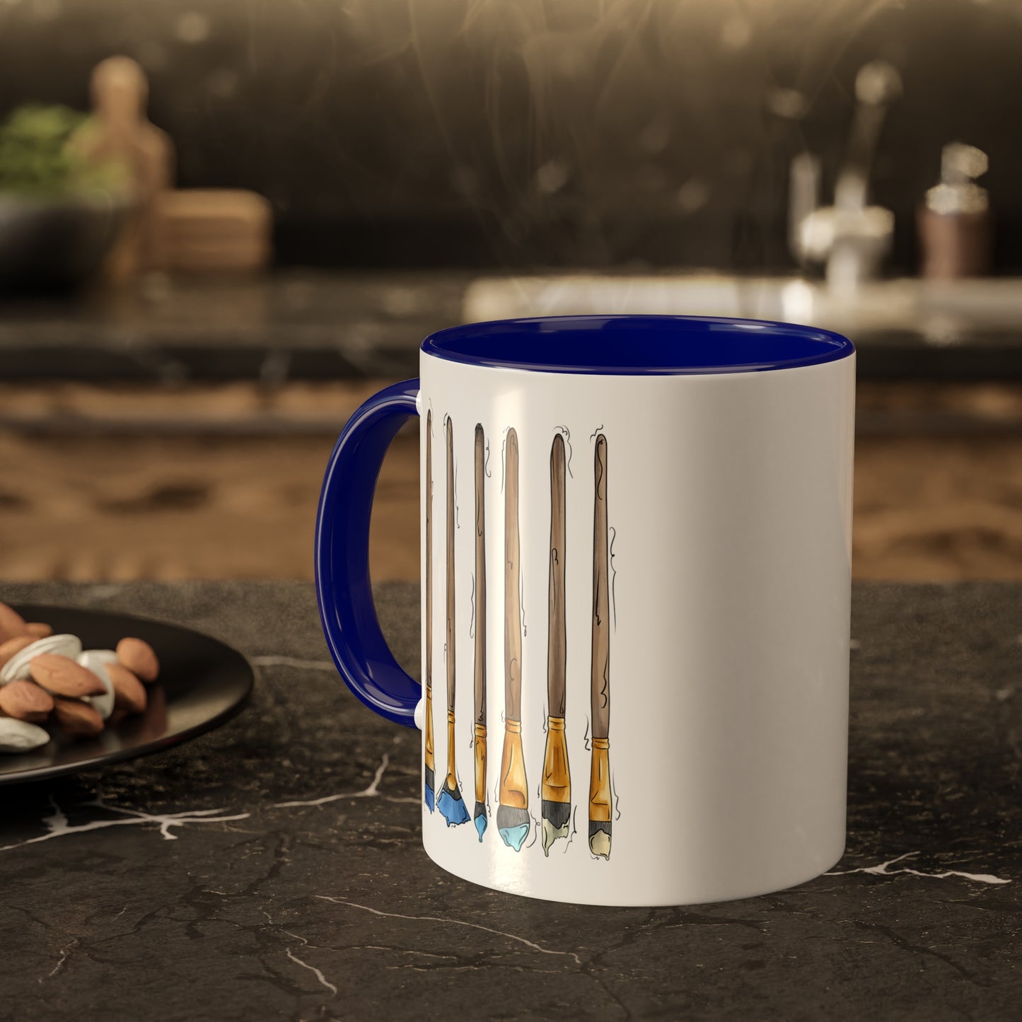 Uranic Pride Flag Paint Brushes - Mug