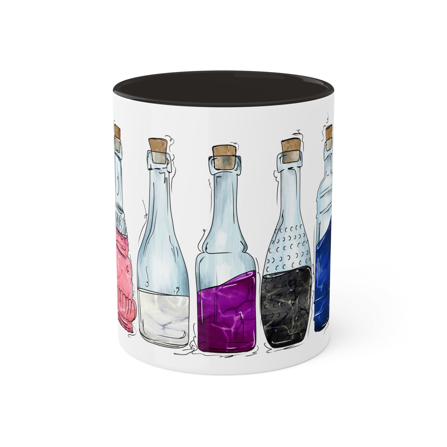Genderfluid Pride Flag Potion Bottles - Mug