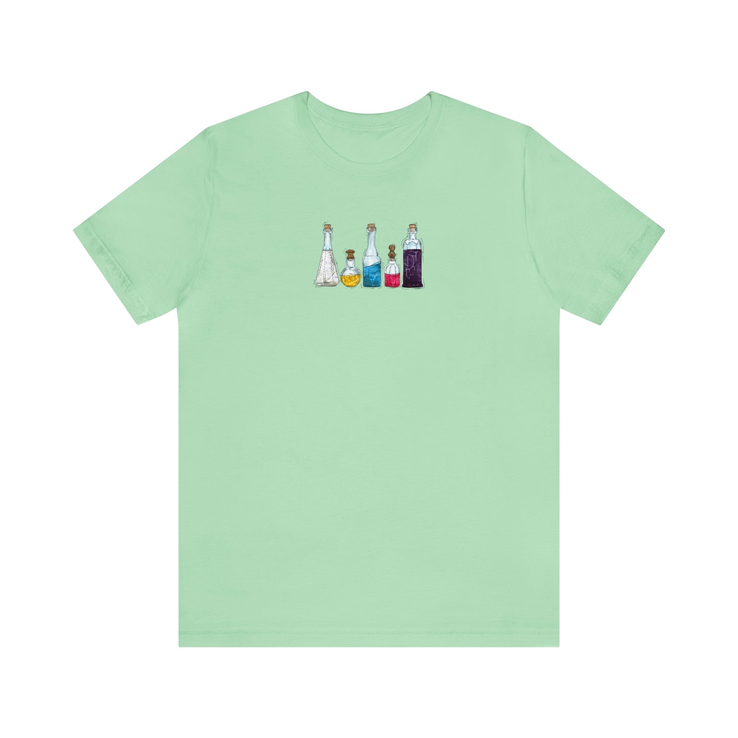 Polyamorous Pride Flag Potion Bottles - Unisex T-Shirt