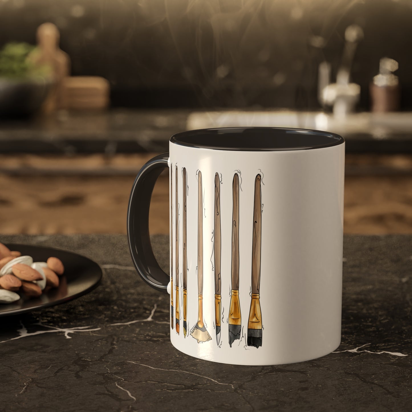 Bear Pride Flag Paint Brushes - Mug