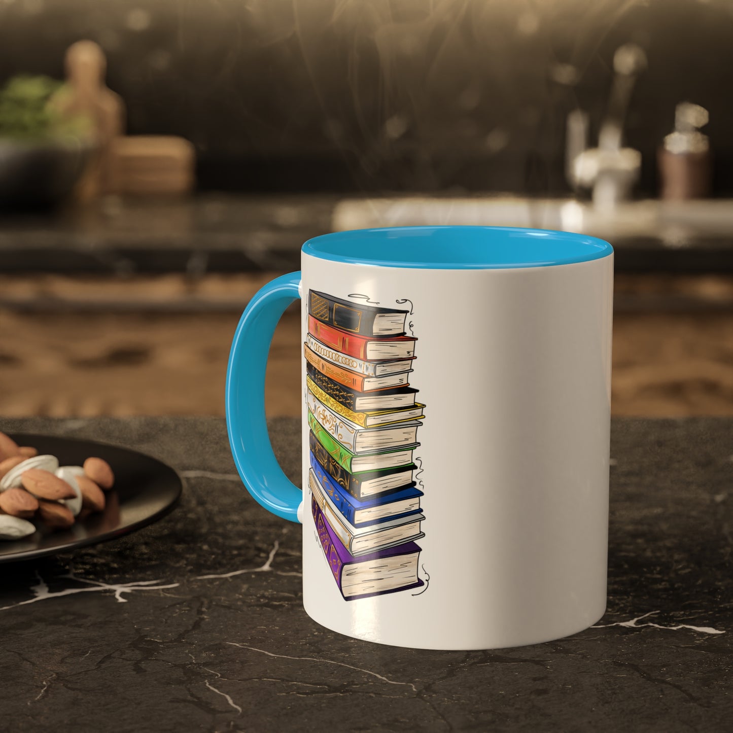 Straight Ally Pride Flag Old Books - Mug