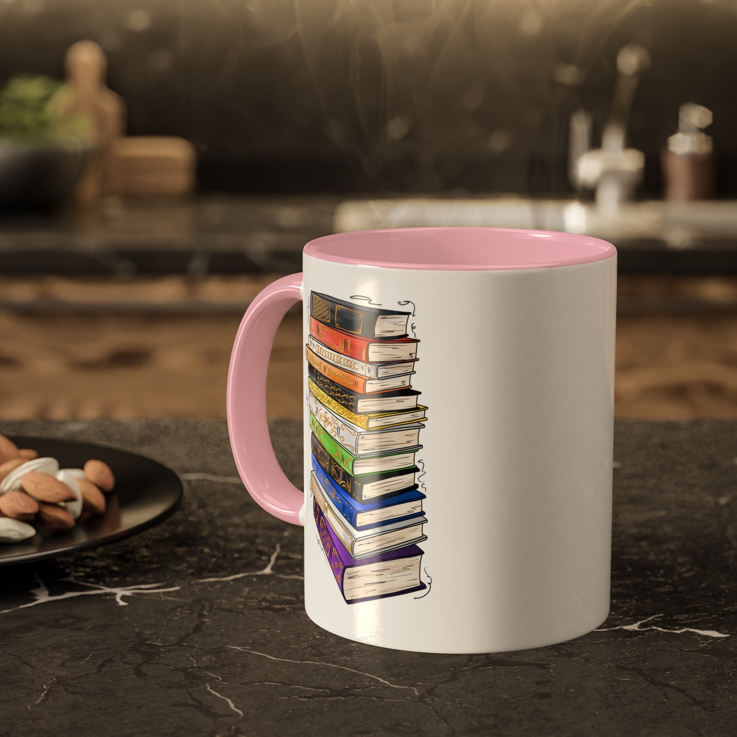 Straight Ally Pride Flag Old Books - Mug