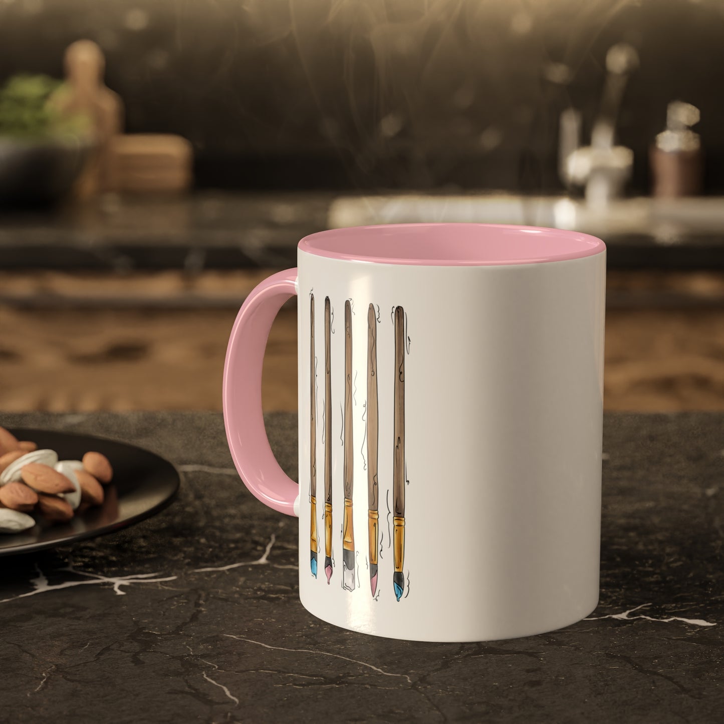 Transgender Pride Flag Paint Brushes - Mug