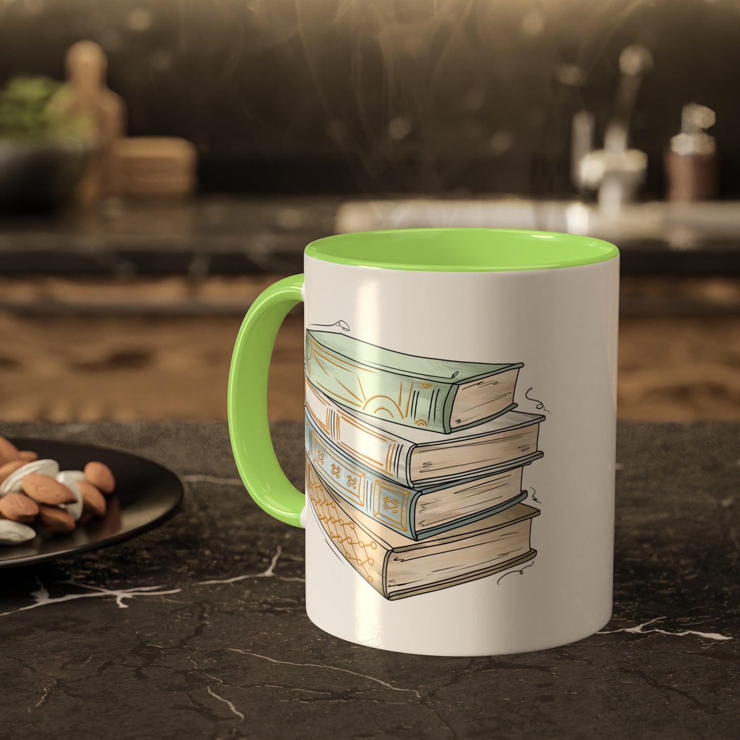Unlabeled Pride Flag Old Books - Mug