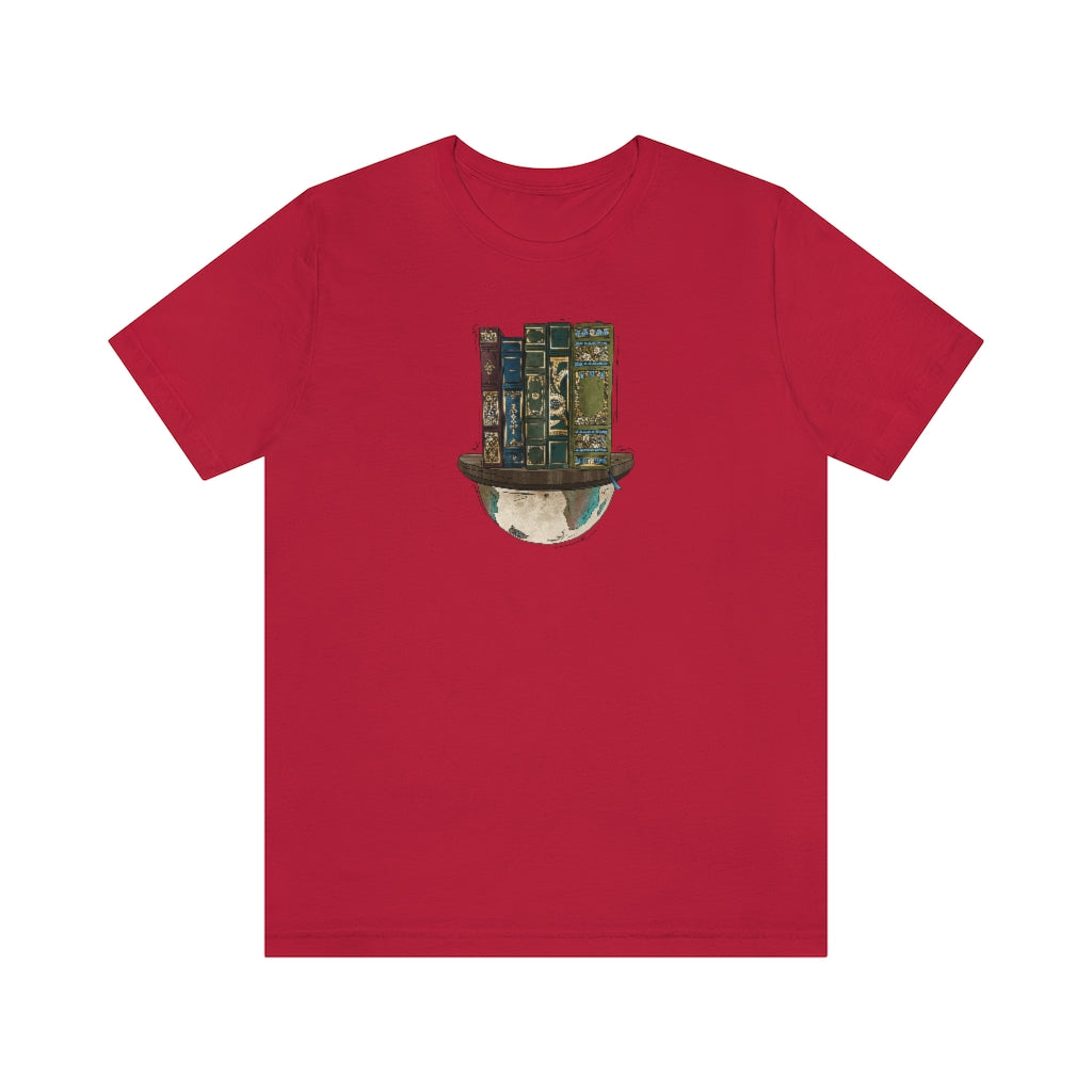 Globe and Vintage Books - Unisex T-Shirt