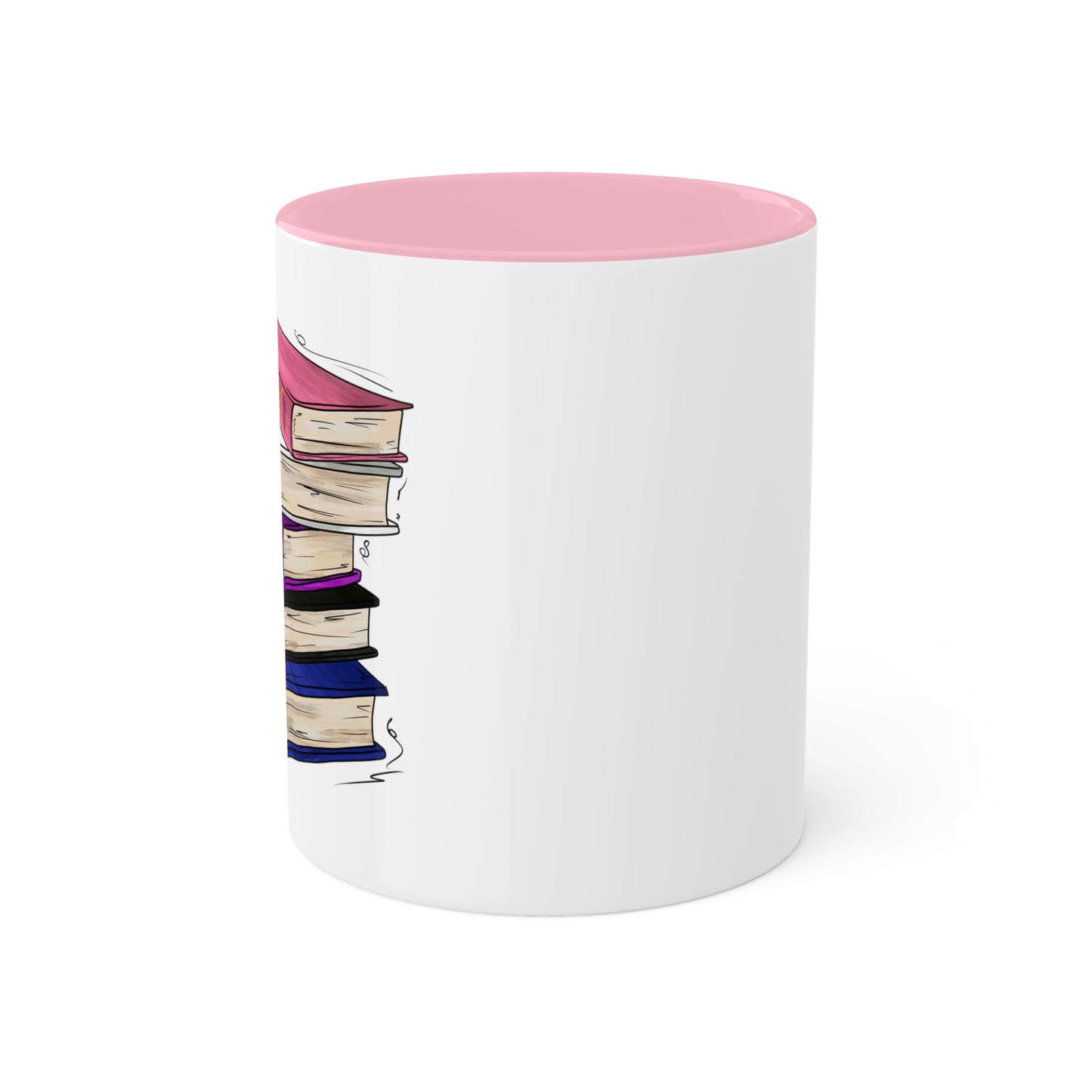 Genderfluid Pride Flag Old Books - Mug
