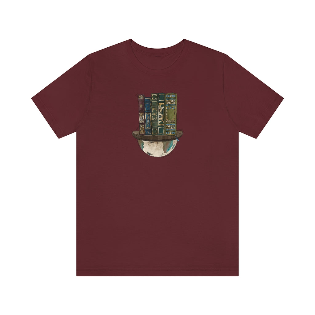 Globe and Vintage Books - Unisex T-Shirt