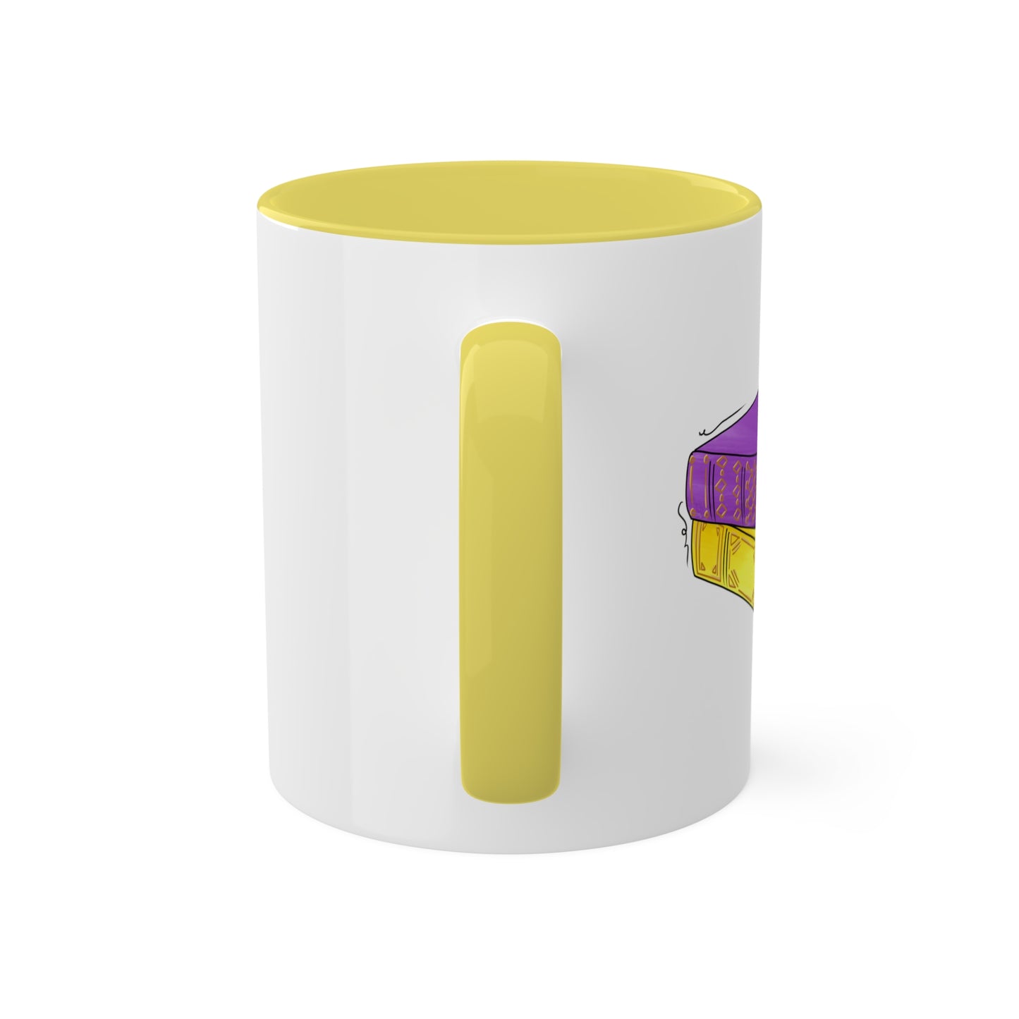 Intersex Pride Flag Old Books - Mug